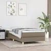vidaXL Sommier à lattes de lit Taupe 90x190 cm Tissu 3120578