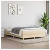 Sommier à ressorts de lit Crème 140x190 cm Tissu Vidaxl Cream