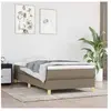 vidaXL Cadre de lit Taupe 90x200 cm Tissu