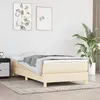 vidaXL Cadre de lit Crème 100 x 200 cm Tissu