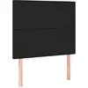 vidaXL Têtes de lit 2 pcs Noir 90x5x78/88 cm Similicuir