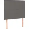 vidaXL Têtes de lit 2 pcs Gris 90x5x78/88 cm Similicuir