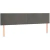 vidaXL Têtes de lit 4 pcs Gris foncé 100x5x78/88 cm Velours