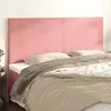 vidaXL Têtes de lit 4 pcs Rose 90x5x78/88 cm Velours