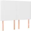 vidaXL Têtes de lit 2 pcs Blanc 80x5x78/88 cm Similicuir