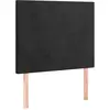 vidaXL Têtes de lit 4 pcs Noir 72x5x78/88 cm Velours