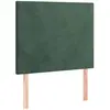 vidaXL Têtes de lit 2 pcs Vert foncé 100x5x78/88 cm Velours