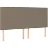 vidaXL Têtes de lit 4 pcs Taupe 90x5x78/88 cm Tissu