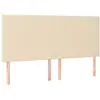 vidaXL Têtes de lit 4 pcs Crème 80x5x78/88 cm Tissu