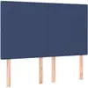 vidaXL Têtes de lit 4 pcs Bleu 72x5x78/88 cm Tissu
