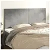 vidaXL Têtes de lit 4 pcs Gris clair 80x5x78/88 cm Velours