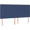 vidaXL Têtes de lit 4 pcs Bleu 100x5x78/88 cm Tissu