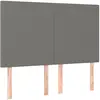 vidaXL Têtes de lit 4 pcs Gris foncé 72x5x78/88 cm Tissu