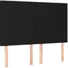 vidaXL Têtes de lit 4 pcs Noir 72x5x78/88 cm Tissu