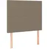 vidaXL Têtes de lit 2 pcs Taupe 100x5x78/88 cm Tissu