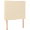 vidaXL Têtes de lit 2 pcs Crème 100x5x78/88 cm Tissu