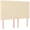 vidaXL Têtes de lit 4 pcs Crème 72x5x78/88 cm Tissu