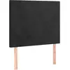 vidaXL Têtes de lit 2 pcs Noir 90x5x78/88 cm Velours