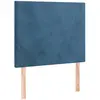 vidaXL Têtes de lit 2 pcs Bleu foncé 80x5x78/88 cm Velours