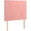 vidaXL Têtes de lit 2 pcs Rose 80x5x78/88 cm Velours