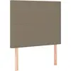 vidaXL Têtes de lit 2 pcs Taupe 90x5x78/88 cm Tissu