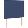 vidaXL Têtes de lit 2 pcs Bleu 90x5x78/88 cm Tissu