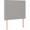 vidaXL Têtes de lit 2 pcs Gris clair 100x5x78/88 cm Tissu