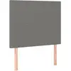 vidaXL Têtes de lit 2 pcs Gris foncé 100x5x78/88 cm Tissu