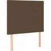 vidaXL Têtes de lit 2 pcs Marron Foncé 100x5x78/88 cm Tissu
