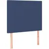 vidaXL Têtes de lit 2 pcs Bleu 80x5x78/88 cm Tissu
