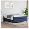 Sommier à ressorts de lit Bleu 140x190 cm Tissu Vidaxl Blue