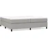 vidaXL Cadre de lit Gris clair 200x200 cm Tissu