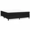 vidaXL Cadre de Lit Noir 200x200 cm Tissu