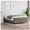 3120858 vidaXL Sommier à ressorts de lit Taupe 140x190 cm Tissu