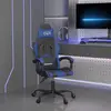 vidaXL Vidaxl Chaise De Jeu Noir Et Bleu Similicuir