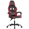 vidaXL Vidaxl Chaise De Jeu Noir Et Rouge Similicuir