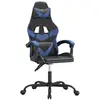 vidaXL Vidaxl Chaise De Jeu Noir Et Bleu Similicuir