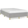 vidaXL Cadre de lit Gris clair 140x200 cm Tissu