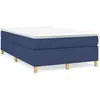 Sommier à ressorts de lit Bleu 140x190 cm Tissu Vidaxl Blue