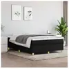 Sommier à ressorts de lit Noir 140x190 cm Tissu Vidaxl Black