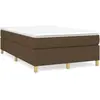 Sommier à ressorts de lit Marron foncé 120x200 cm Tissu Vidaxl Dark brown