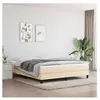 Sommier à ressorts de lit Crème 180x200 cm Tissu Vidaxl Cream
