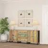 vidaXL Buffets 3 pcs Bois massif de récupération