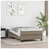Sommier à ressorts de lit Taupe 90x200 cm Tissu Vidaxl Taupe
