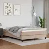 vidaXL Cadre de lit sans matelas cappuccino 140x190 cm similicuir