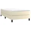 vidaXL Vidaxl Sommier À Ressorts De Lit Crème 90x190 Cm Similicuir