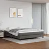 vidaXL Cadre de lit sans matelas gris 180x200 cm similicuir