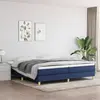 vidaXL Cadre de lit Bleu 200x200 cm Tissu