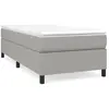 Sommier à ressorts de lit Gris clair 90x190 cm Tissu Vidaxl Light grey