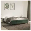 vidaXL Cadre de lit Vert foncé 160x200 cm Velours